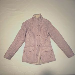 Soft Pink Barbour Quilted Jacket